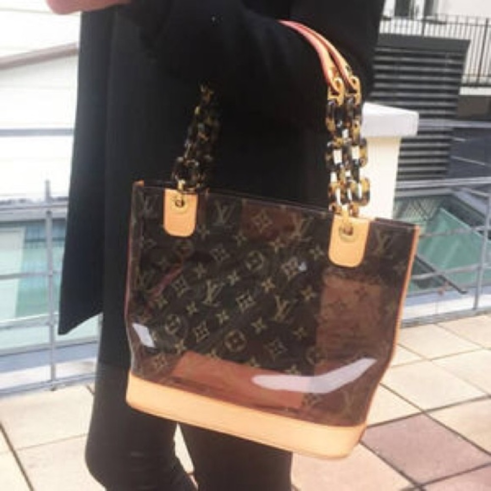 💎 RARE 💎 LOUIS VUITTON Cabas Amble PM Tote Bag CLEAR  WITH RECEIPT
